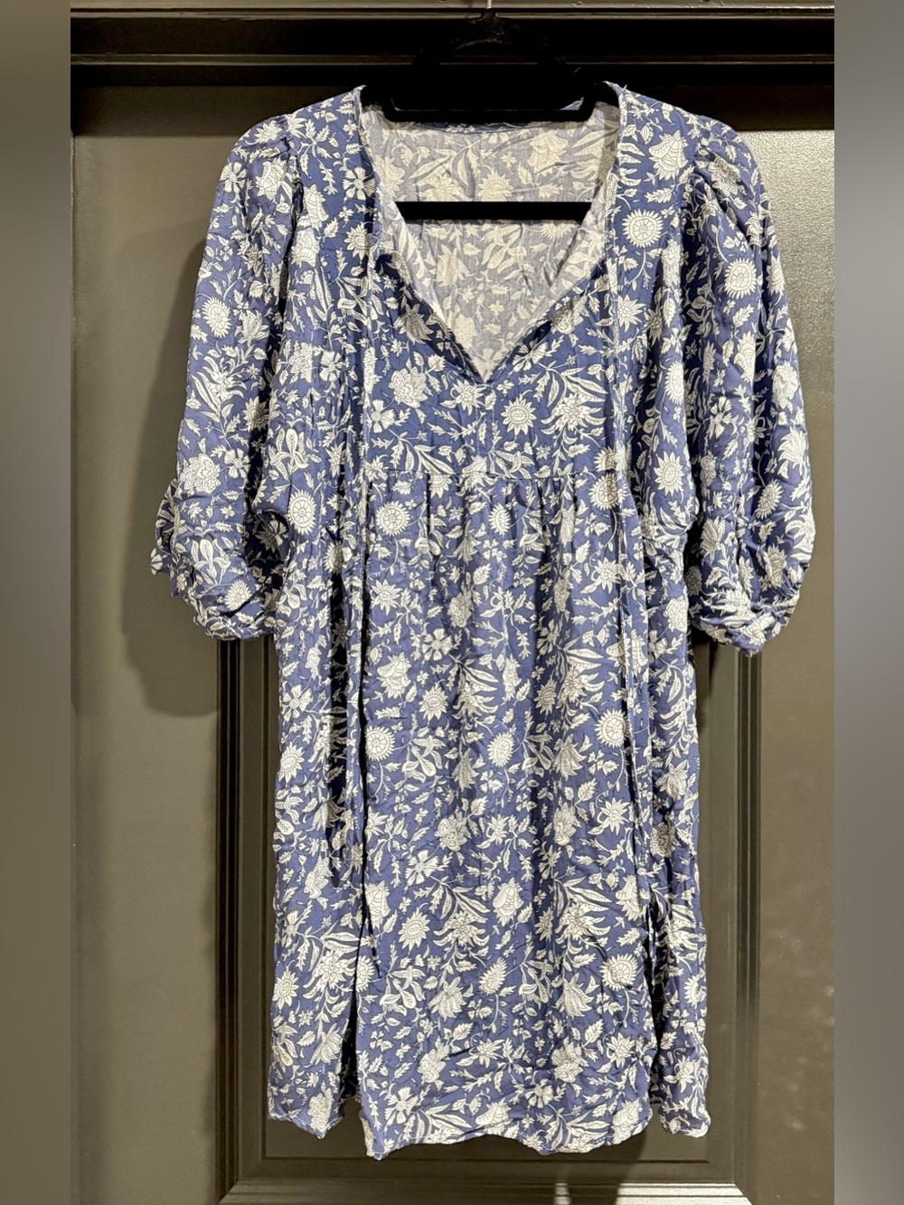 Paisley boho tunic dress